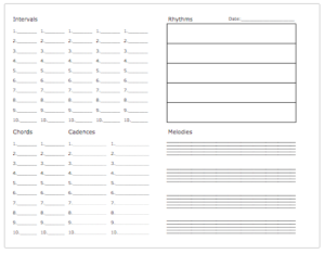 Ear Training Booklet