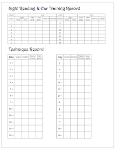 Sight Reading & Ear Training Record